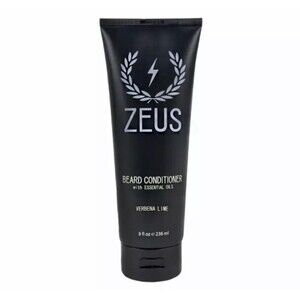 Zeus Beard Conditioner Verbena Lime 8 fl oz Softens Tames Calming Sooths Natural